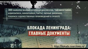 К 80-летию полного снятия блокады Ленинграда: документы, дневники, аудиозаписи