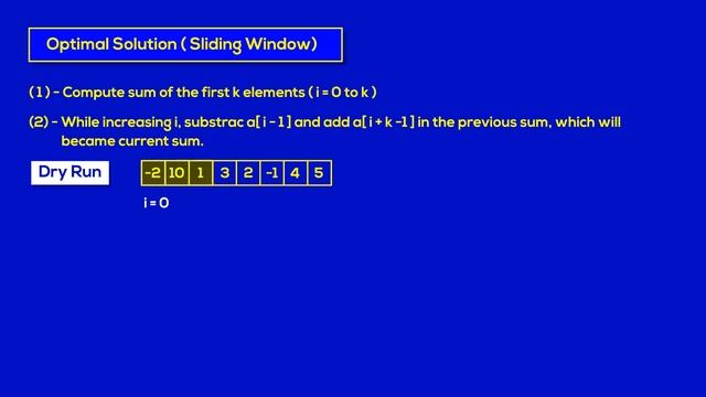 Hashing - Sliding Window Technique | C++ Placement Course