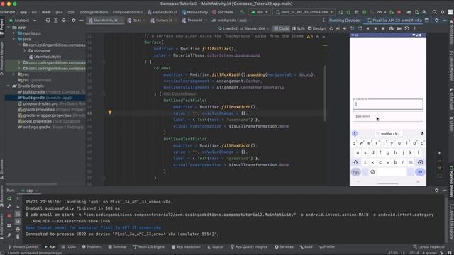 How to create an Android App Instantly with Jetpack Compose | Jetpack Compose Login Screen