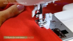 Siuvimo mašina Jaguar 135 su pėdele krašto apmėtymui ir nukirpimui