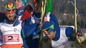 Lillehammer 1994 Langlauf 4 x 10 km Flower Ceremony  -