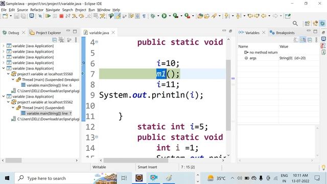 Java class 24|| global variable|| what is the flow of global variable смотреть онлайн