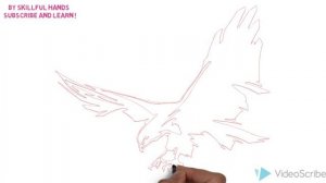 How to Draw an Eagle tattoo / Как нарисовать татуировку орла
