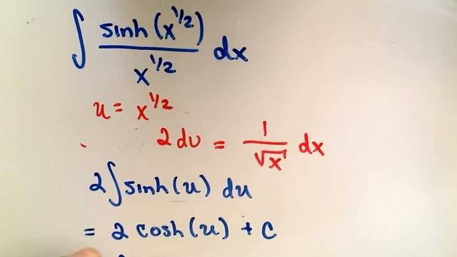 Hyperbolic Functions - Integration