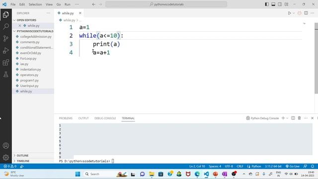 While loop in python | python | python in telugu | looping statements | detailed explanation |