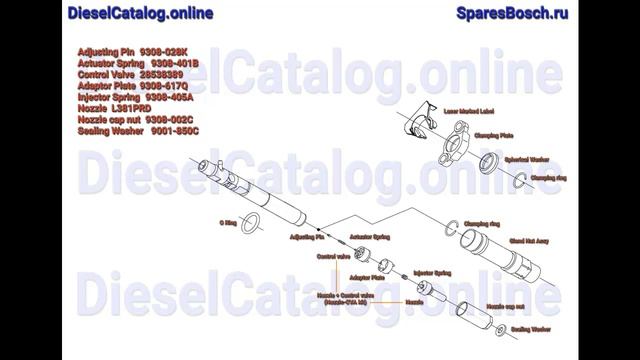 R05102D Injector Common Rail DELPHI (RENAULT/DACIA) смотреть онлайн