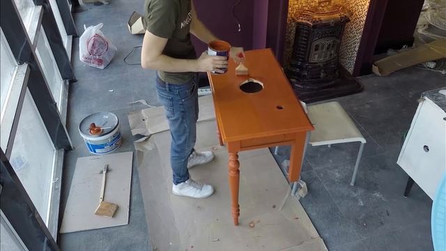 Делаем консоль с умывальником из медного таза смотреть онлайн