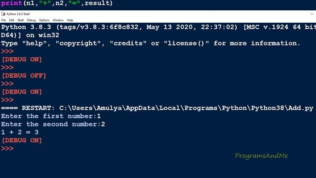 How To Debug Python Programs In IDLE | Python Tutorials