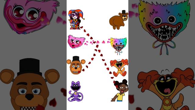 Freddy Fazbear Digital Circus Catnap Love Puzzle 💖