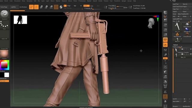 Mac 10 sub machine gun 3ds max Modeling (ft.Zbrush) #3dsmax#hardsurface#modeling#zbrush смотреть онлайн