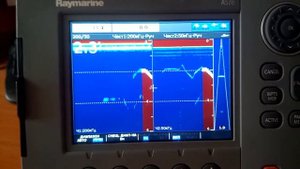 Эхолот Raymarine A57D после ремонта.