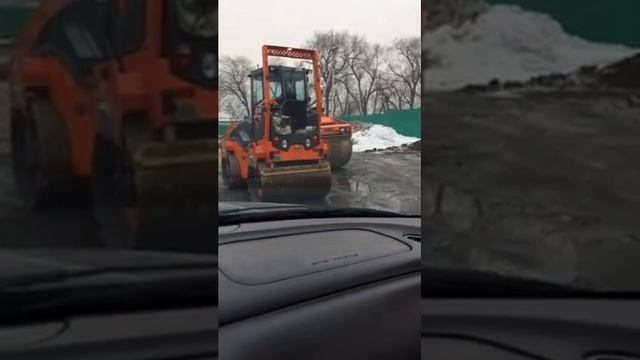 Г Алматы в зимой делает дорогу Медеуский район