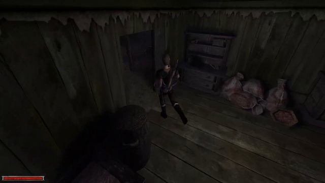 Gothic 1 Othello. Третья часть, воровство в старом лагере, посиделки на стульях.