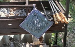 Дачная прихватка своими руками.