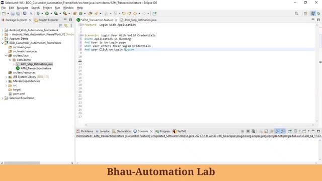 BDD Cucumber Framework Background in Feature File | Selenium | gherkin | Java