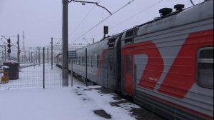 С приветливым помощником! Электровоз ЧС2Т-1023 с поездом № 932 Санкт-Петербург – Котлас