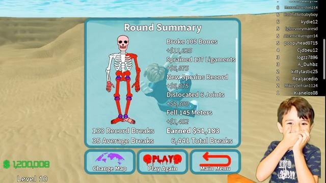 Lets Break bones - ROBLOX - Broken Bones смотреть онлайн