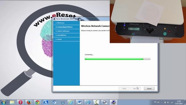 Xerox WorkCentre 3025 B205 - Installing and wireless printing смотреть онлайн