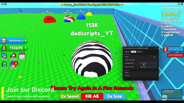 DXDScripts Roblox - Episode 24 - Eat Blobs Simulator смотреть онлайн