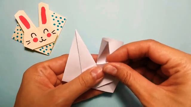 Оригами Закладка/Легкое оригами/закладки своими руками /как сделать закладку/оригами зайчик