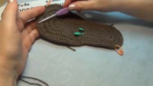 #563 ТАПОЧКИ КРЮЧКОМ НА КОЖАНОЙ ПОДОШВЕ. МАСТЕР КЛАСС.