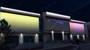 Дизайн подсветки фасада здания