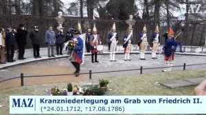 Kranzniederlegung am Grab Friedrich II.