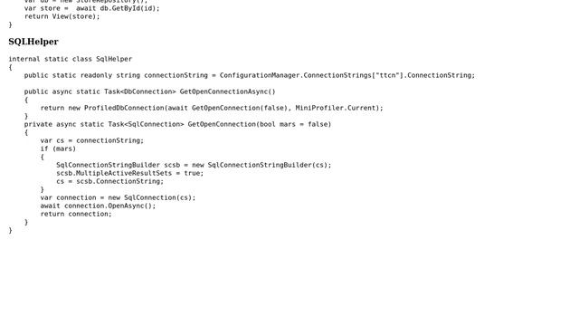 Code Review: Using dapper.net and repository pattern in Azure websites