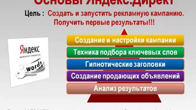 ПРЕЗЕНТАЦИЯ курса "Яндекс Директ." смотреть онлайн