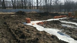 Строительство 2021 Кладка цоколя,главное контроль горизонта