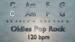 Backing Track in C Major - C Am F G - Oldies Pop Rock - 120 bpm