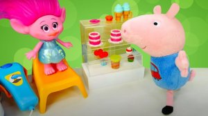 Свинка Пеппа и Джордж в магазине игрушек! Что они выберут? Видео для детей