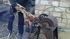 Кормоизмельчитель из бензопилы "УРАЛ"