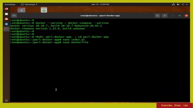 Docker Perl Application Example смотреть онлайн
