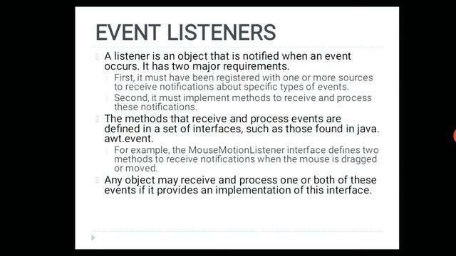 Event Handling in java part 2 смотреть онлайн