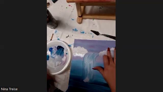 Урок 3 Рисуем поток благодати красками смотреть онлайн