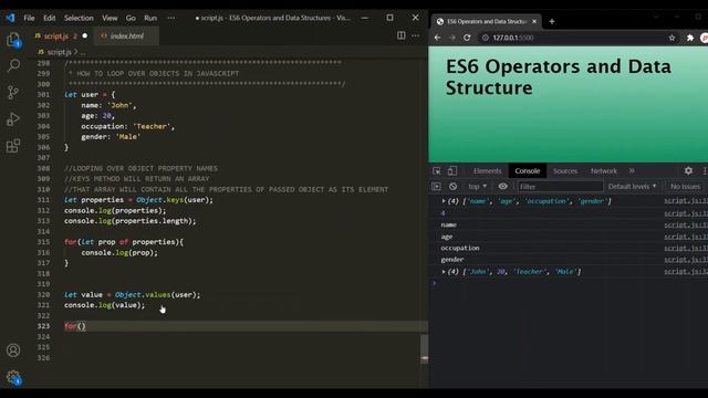 How to Loop Over Objects in JavaScript | Objects | JavaScript