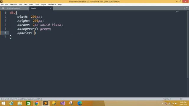 CSS Opacity Property | CSS Opacity Transparent | CSS Tutorials For Beginners