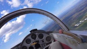Первый полет на планере в роли пилота!