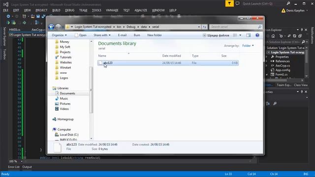 Login System HWID/Machine GUID authentication & Serial activation in C# Tutorial Part 3 смотреть онлайн