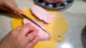 Салат "Копченая курица с ананасом"