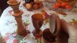 точение по дереву, поделки из куска яблони