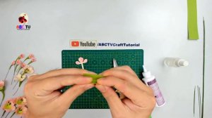 ABC TV | How To Make Gladiolus Paper Flower (Slowly) - Craft Tutorial