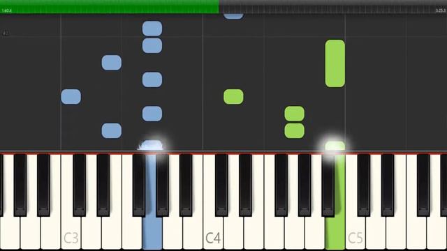 Faded By Alan Walker [Easy Piano Synthesia] (Tutorial) смотреть онлайн