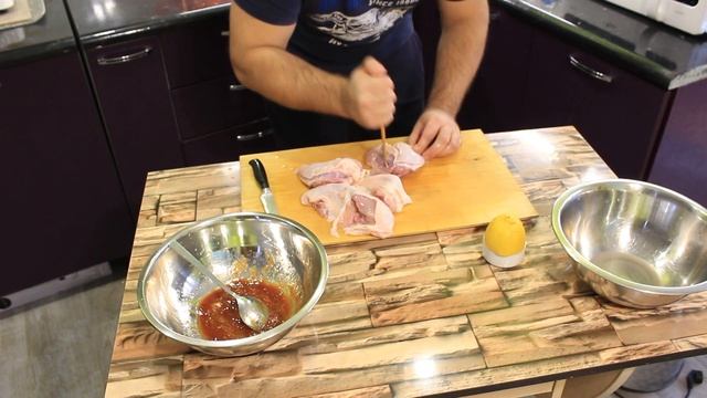Куринные бедра в кисло-сладком маринаде