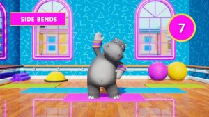 Kids exercise 5 minutes easy workout for Kids with Hip-po-Zeze Zebra animation for kids