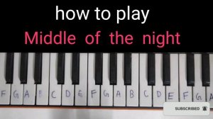 how to play middle of the night song pn piano l how to play middle of the night l piano by Akshat