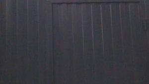 Забор из профнастила с 24 просечкой и откатными воротами