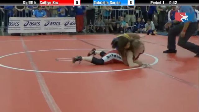 FILA Cadet 52 kg / 114.5 lbs - Caitlyn Kaz vs. Gabrielle Garcia смотреть онлайн