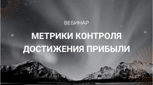 Метрики контроля достижения прибыли. Как гарантированно достигать плановую прибыль несмотря